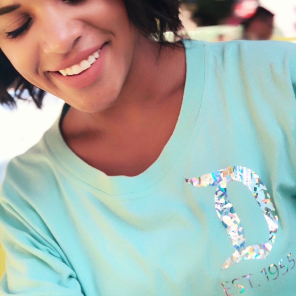 Disneyland Custom Teal + Silver Spirit Jersey